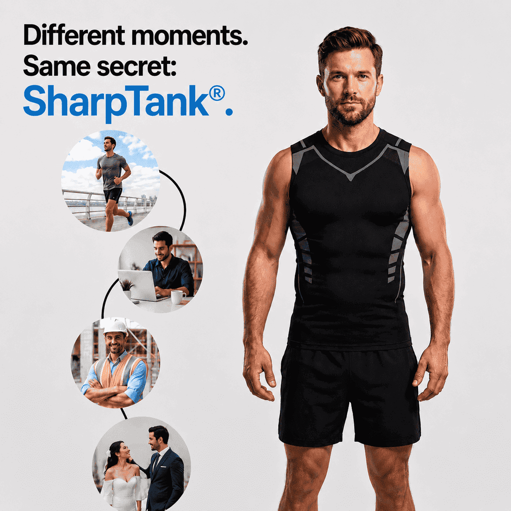 SharpTank® Men’s Compression Tank