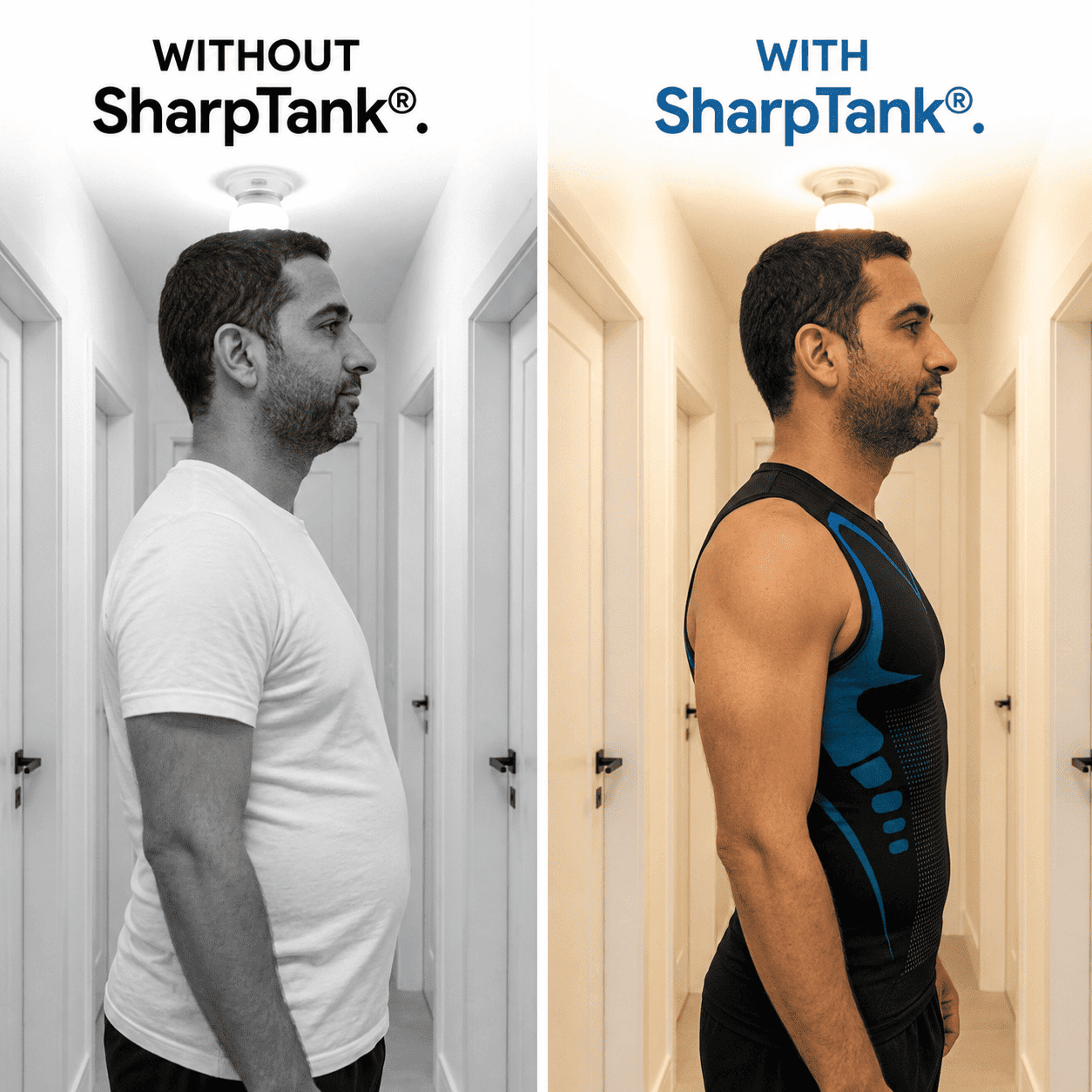 SharpTank® Men’s Compression Tank